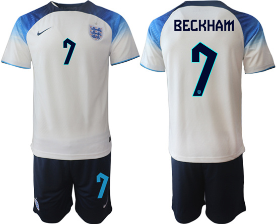 2022-2023 England 7 BECKHAM home jerseys Suit