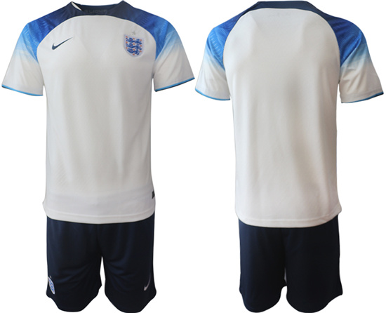 2022-2023 England Blank home jerseys Suit