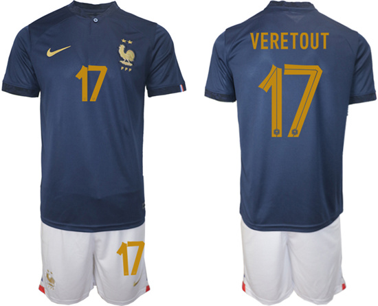 2022-2023 France 17 VERETOUT home jerseys Suit