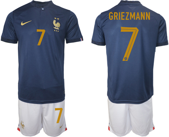 2022-2023 France 7 GRIEZMANN home jerseys Suit