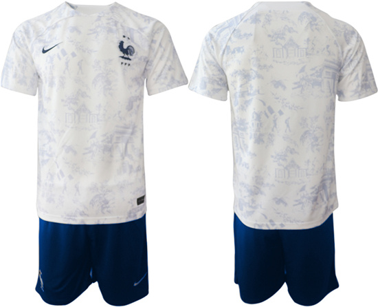 2022-2023 France Blank away jerseys Suit