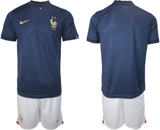 2022-2023 France Blank home jerseys Suit