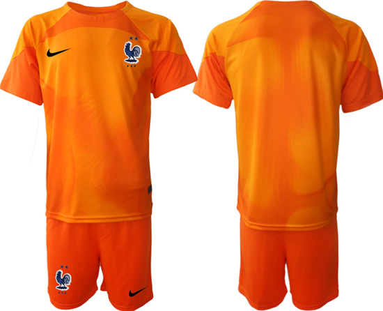 2022-2023 France Blank red goalkeeper jerseys Suit