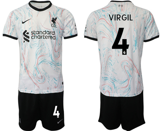 2022-2023 Liverpool 4 VIRGIL away jerseys Suit