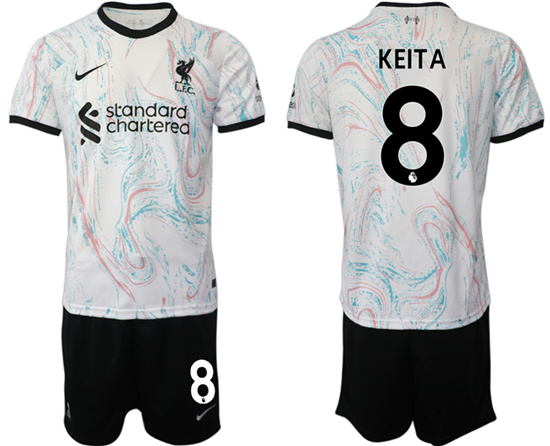 2022-2023 Liverpool 8 KEITA away jerseys Suit