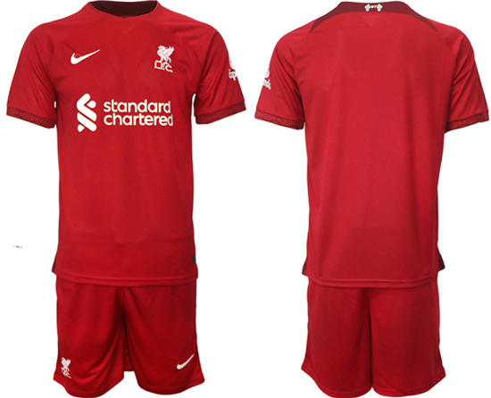 2022-2023 Liverpool Blank home jerseys Suit