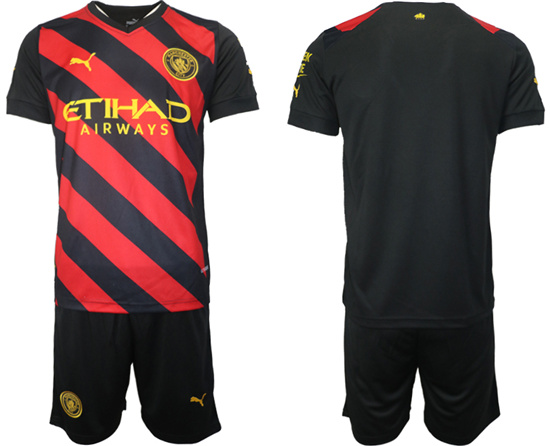 2022-2023 Manchester City Blank away jerseys Suit