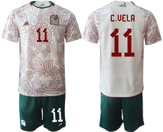 2022-2023 Mexico 11 C.VELA away jerseys Suit