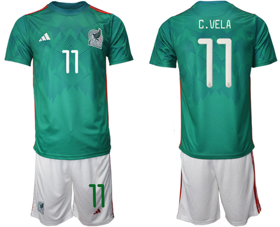 2022-2023 Mexico 11 C.VELA home jerseys Suit2