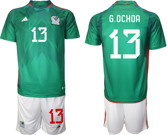 2022-2023 Mexico 13 G.OCHOA home jerseys Suit