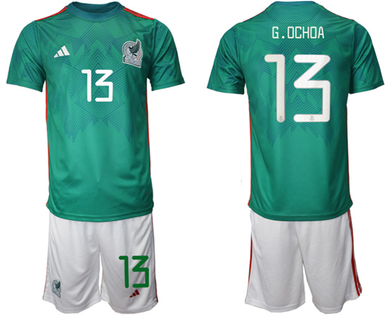 2022-2023 Mexico 13 G.OCHOA home jerseys Suit2