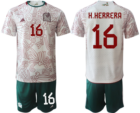 2022-2023 Mexico 16 H.HERRERA away jerseys Suit