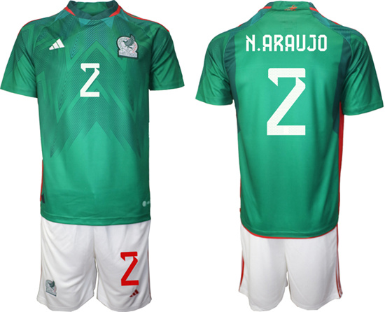 2022-2023 Mexico 2 N.ARAUJO home jerseys Suit