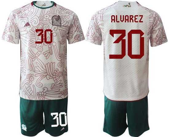 2022-2023 Mexico 30 ALVAREZ away jerseys Suit