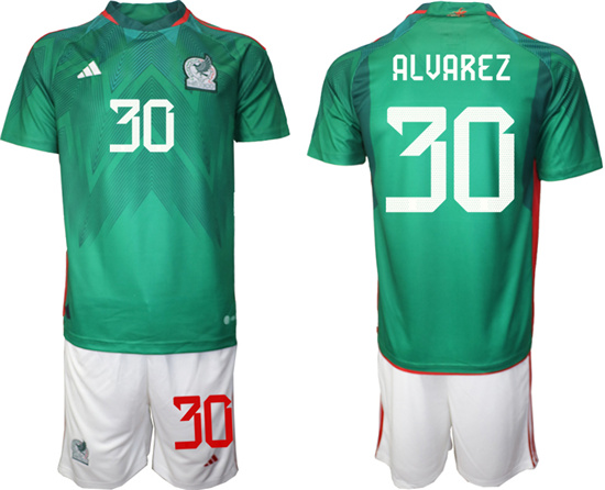 2022-2023 Mexico 30 ALVAREZ home jerseys Suit