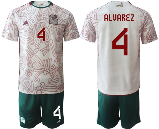 2022-2023 Mexico 4 ALVAREZ away jerseys Suit