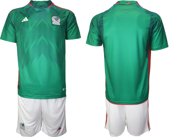 2022-2023 Mexico Blank home jerseys Suit