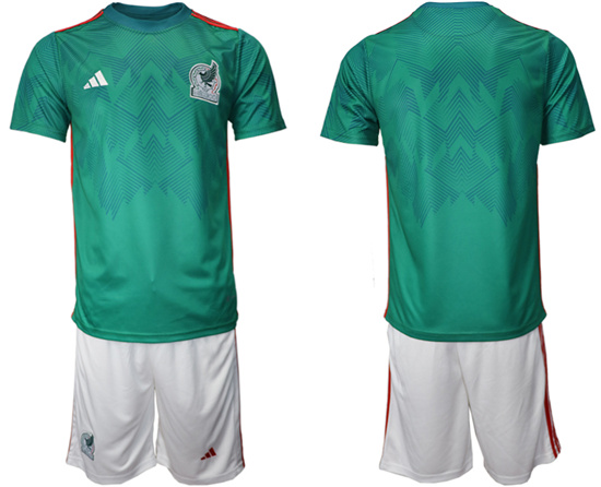 2022-2023 Mexico Blank home jerseys Suit2