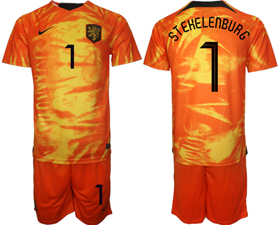 2022-2023 Netherlands 1 STEHELENBURG home jerseys Suit2