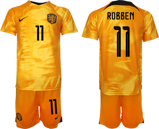 2022-2023 Netherlands 11 ROBBEN home jerseys Suit