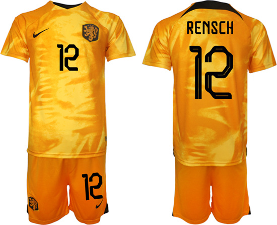 2022-2023 Netherlands 12 RENSCH home jerseys Suit