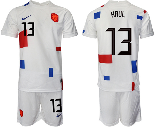 2022-2023 Netherlands 13 HRUL away jerseys Suit2