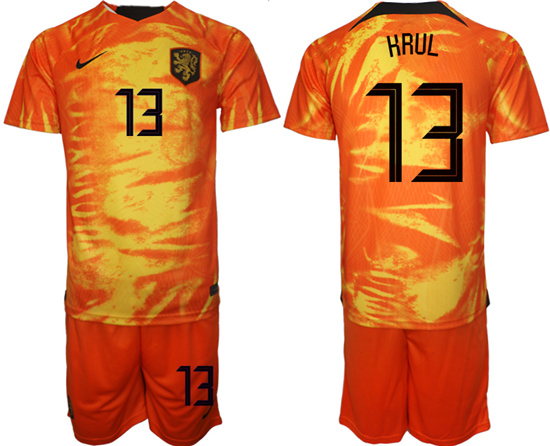 2022-2023 Netherlands 13 HRUL home jerseys Suit2