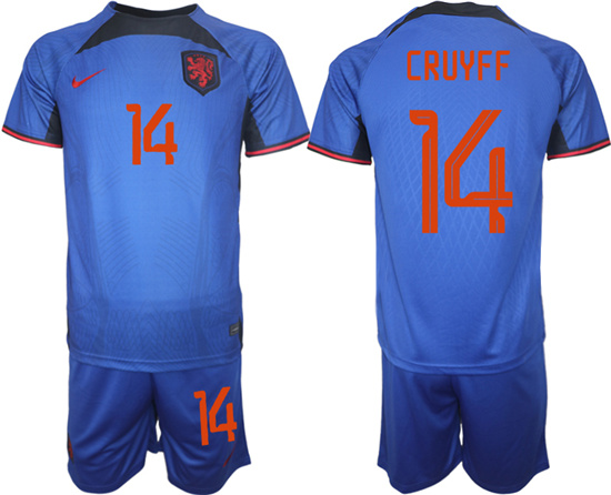 2022-2023 Netherlands 14 CRUYFF away jerseys Suit