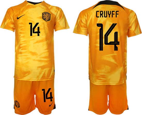 2022-2023 Netherlands 14 CRUYFF home jerseys Suit