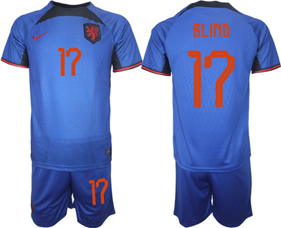 2022-2023 Netherlands 17 BLIND away jerseys Suit