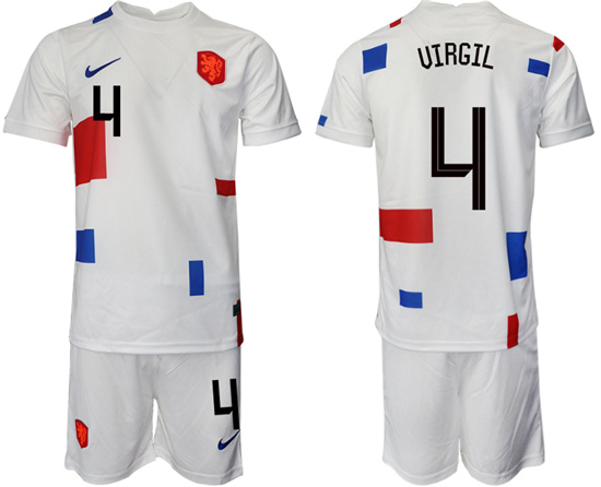 2022-2023 Netherlands 4 VIRGIL away jerseys Suit2