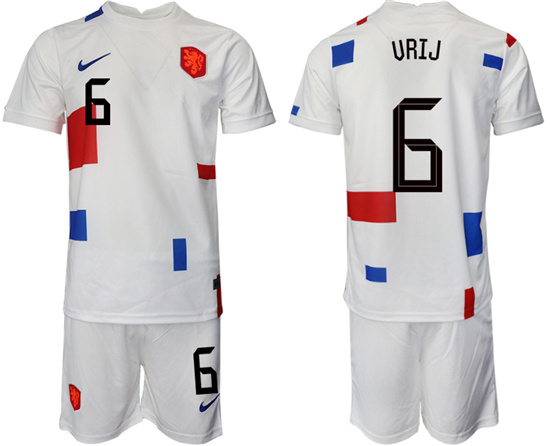 2022-2023 Netherlands 6 VRIJ away jerseys Suit2