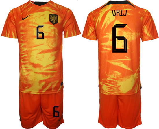 2022-2023 Netherlands 6 VRIJ home jerseys Suit2