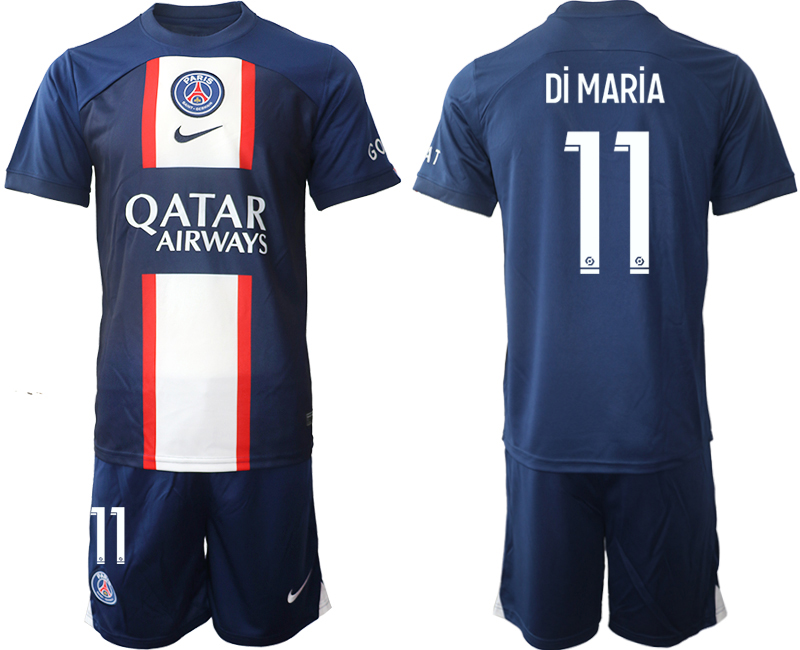 2022-2023 Paris St Germain 11 Di MARiA home jerseys Suit