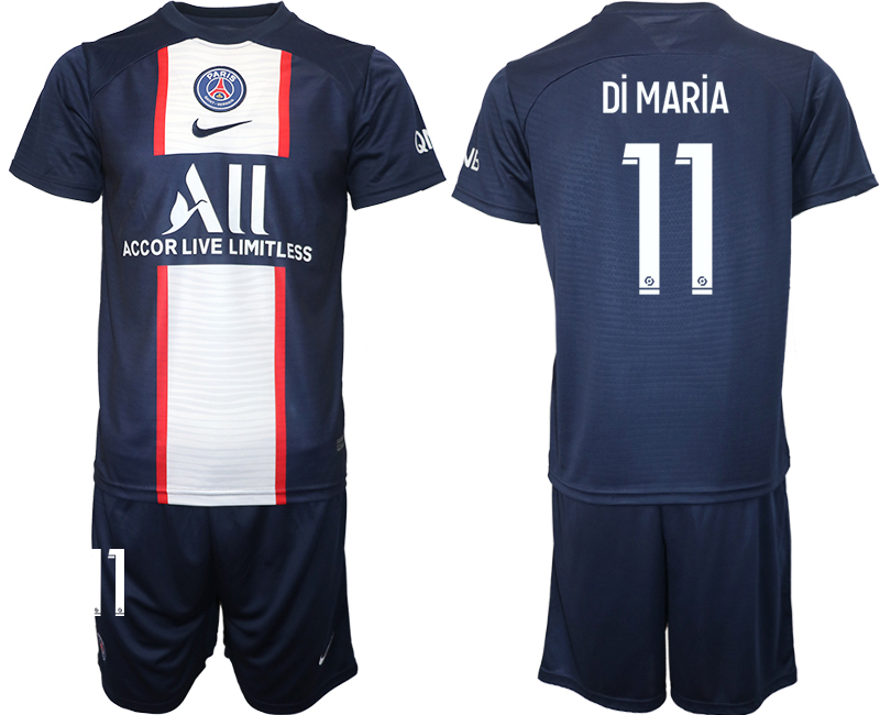 2022-2023 Paris St Germain 11 Di MARiA home jerseys Suit2