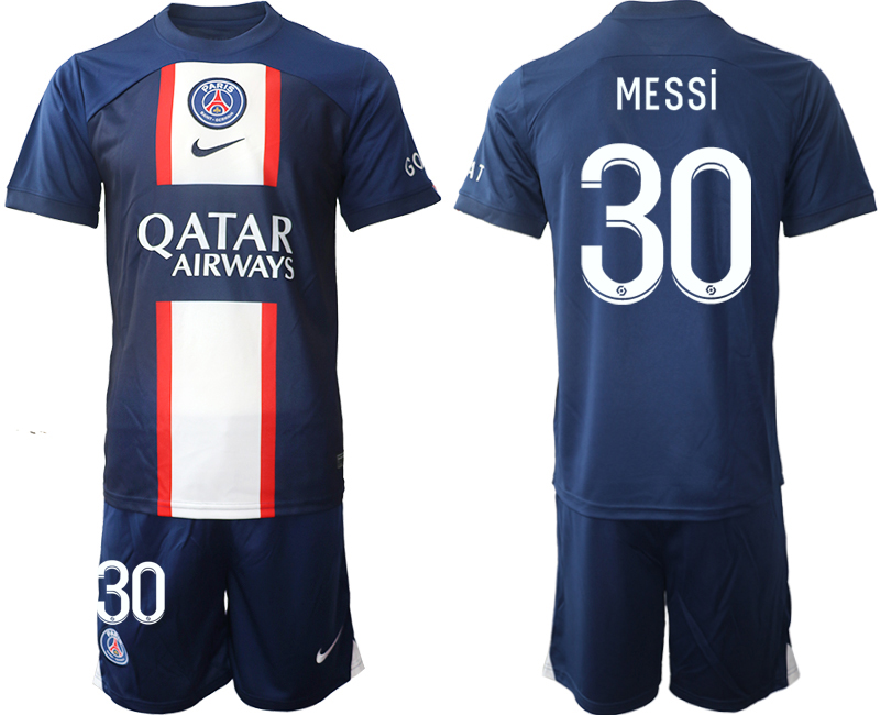 2022-2023 Paris St Germain 30 MESSi home jerseys Suit