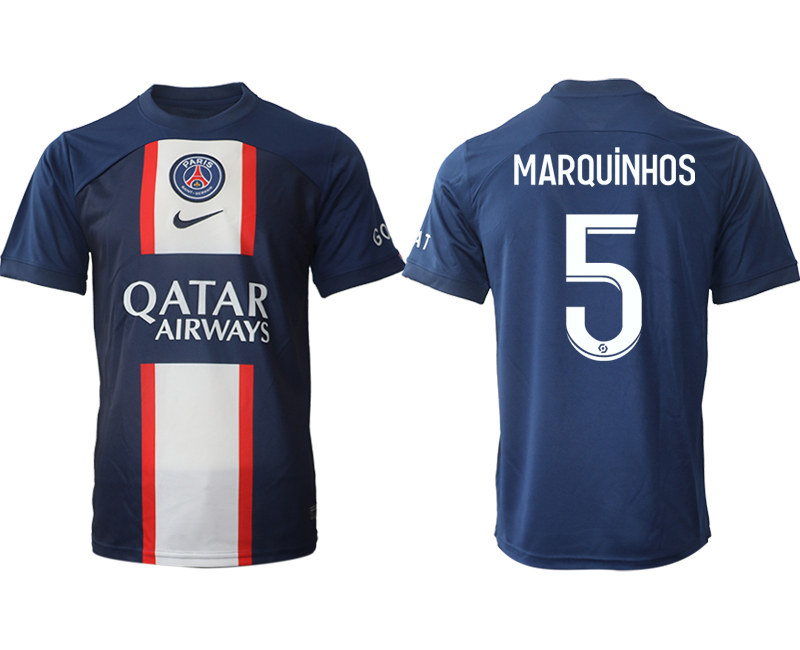 2022-2023 Paris St Germain 5 MARQUiNHOS home aaa version jerseys