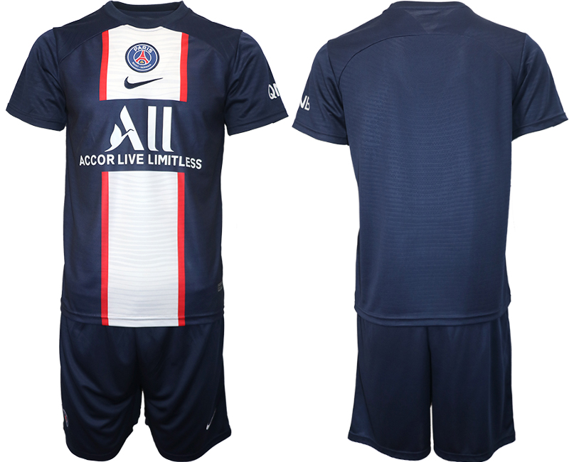 2022-2023 Paris St Germain Blank home jerseys Suit2