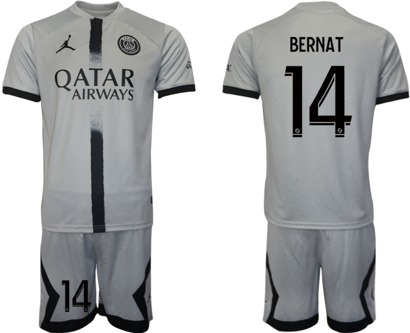 2022-2023 Paris saint germain 14 BERNAT away jerseys Suit