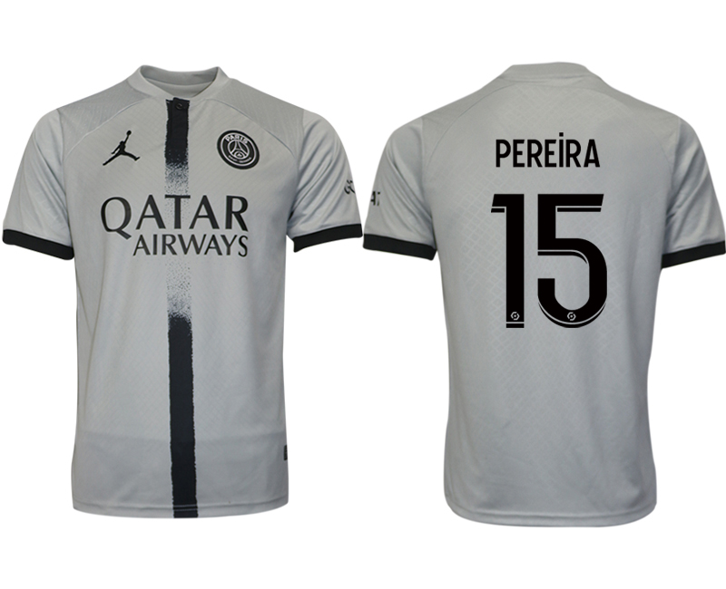 2022-2023 Paris saint germain 15 PEREiRA away aaa version jerseys