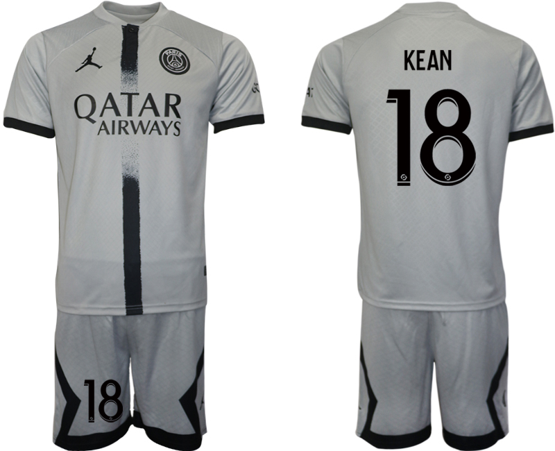 2022-2023 Paris saint germain 18 KEAN away jerseys Suit