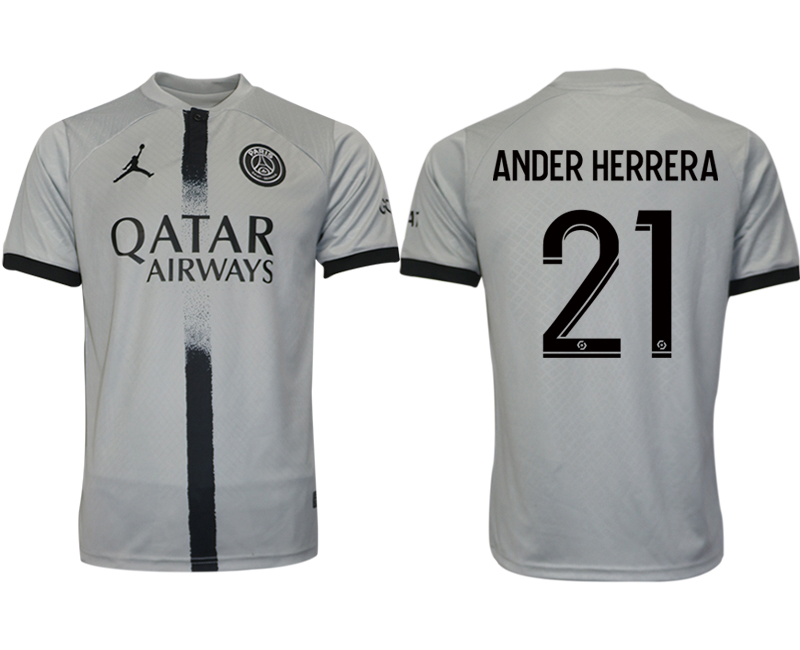 2022-2023 Paris saint germain 21 ANDER HERRERA away aaa version jerseys