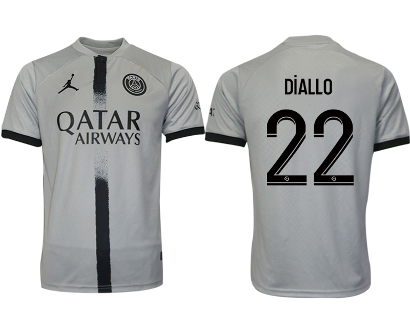 2022-2023 Paris saint germain 22 DiALLO away aaa version jerseys