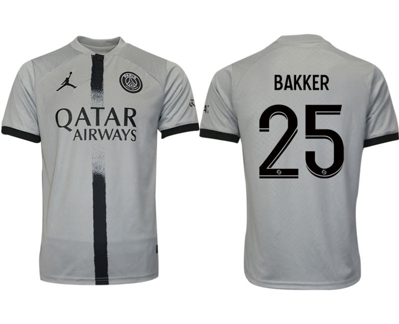 2022-2023 Paris saint germain 25 BAKKER away aaa version jerseys