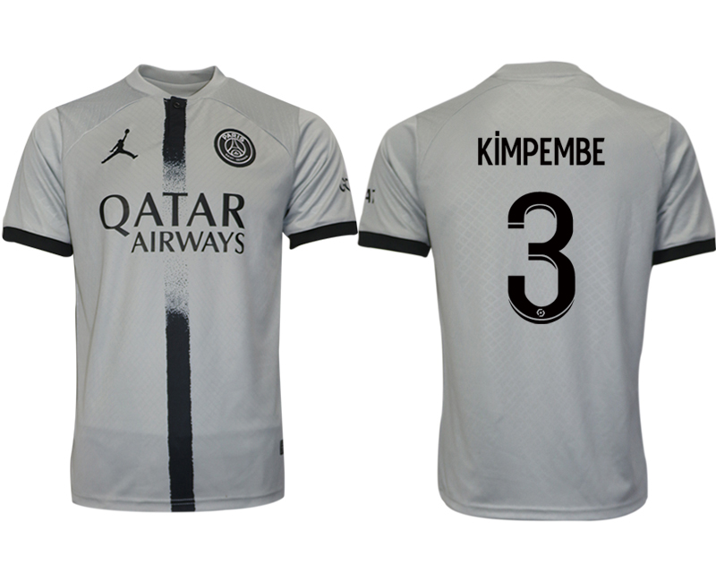 2022-2023 Paris saint germain 3 KiMPEMBE away aaa version jerseys