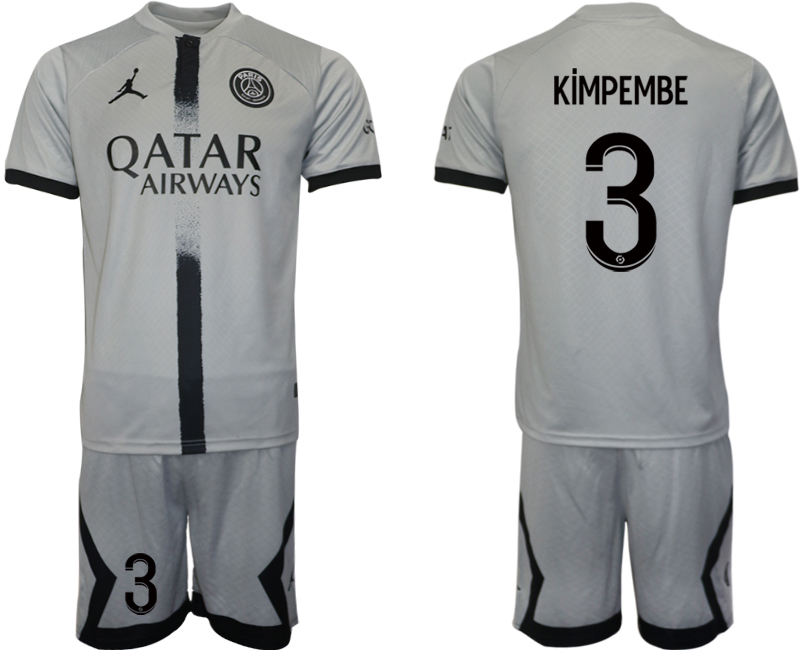 2022-2023 Paris saint germain 3 KiMPEMBE away jerseys Suit