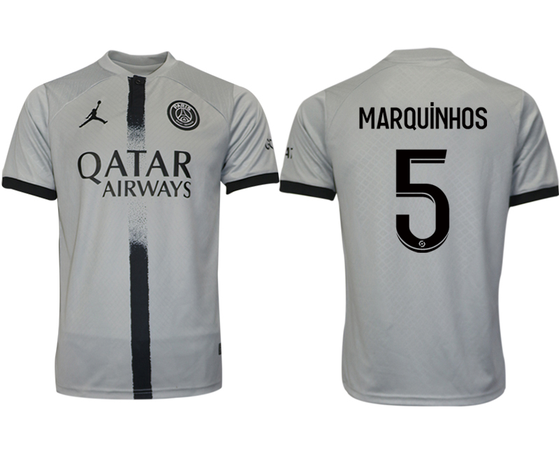 2022-2023 Paris saint germain 5 MARQUiNHOS away aaa version jerseys