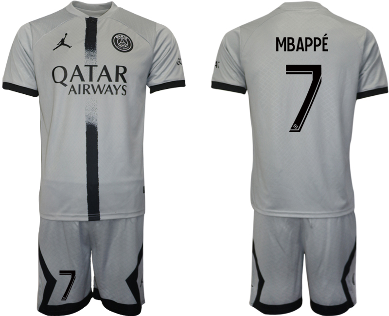 2022-2023 Paris saint germain 7 MBAPPE away jerseys Suit