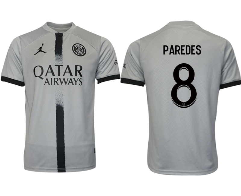 2022-2023 Paris saint germain 8 PAREDES away aaa version jerseys