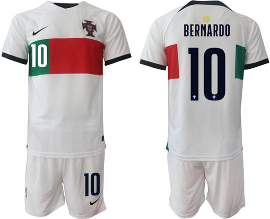 2022-2023 Portugal 10 BERNARDO away jerseys Suit